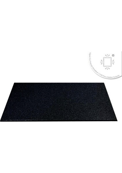 Rublex Rubber Soğuk Pres Xfıt Black 50X100 cm 2 cm Soğuk Pres Kauçuk Zemin 1 Adet