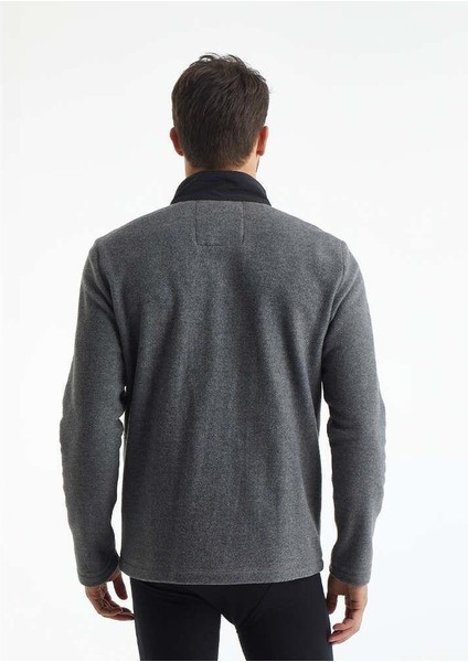 30974 ERKEK FERMUARLI ANTRASİT POLAR THERMAL SWEATSHİRT modelleri