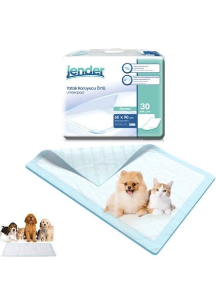 Kedi Köpek Çiş Tuvalet Pedi Örtüsü 90 Adet 60X90 cm 90 Adet 30'lu x 3 Paket Yatak Koruyucu fiyatları