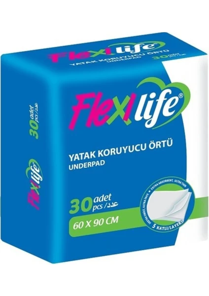 Flexi Life Yatak Koruyucu Örtü Köpek Çiş Pedi 60X90 cm 30 Adet 2 Paket