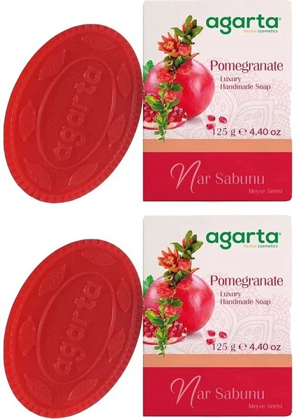 Doğal Çiçek Bahçesi Sabunu Nar 125G 2 Adet