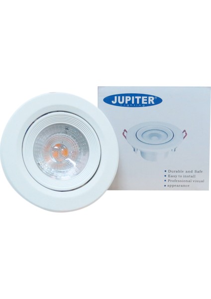 Jüpiter Sıva Altı 5W 3000K Hareketli LED Spot LS458