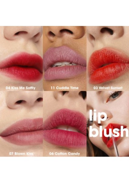 Sheer Matte Lip Powder Lip BLUSH21- 04 Kissme Softly modelleri