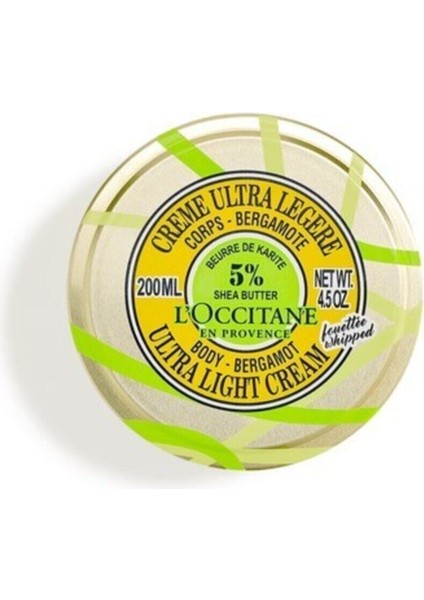 Body Cream - Shea Bergamot Ultra Light Vücut Kremi 200 ml