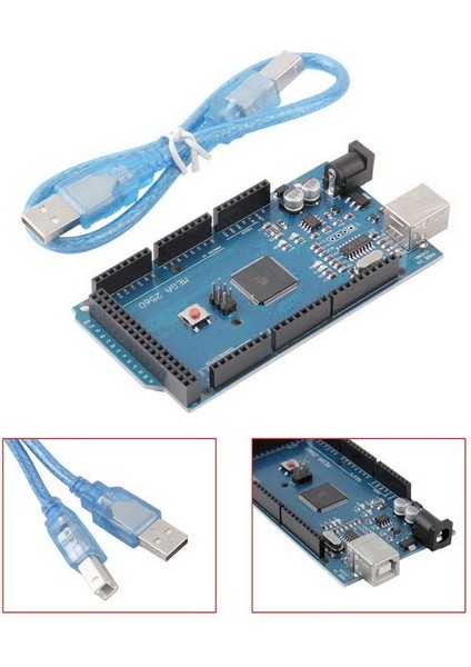 Roba Arduino Mega 2560 R3 Klon ( CH340 ) + USB Kablo