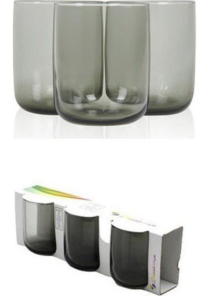 420112 Iconic Meşrubat Bardak Gri 3 Lü 280 cc