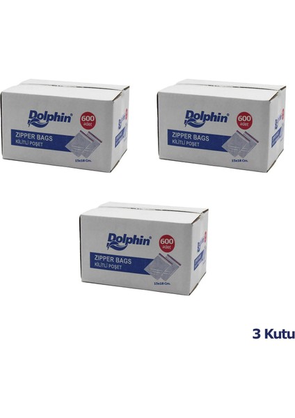 Kilitli Şeffaf Buzdolabı Kilitli Saklama Poşeti Torba - 15X18 Cm. - 600 Adetlik 3 Kutu fiyatları