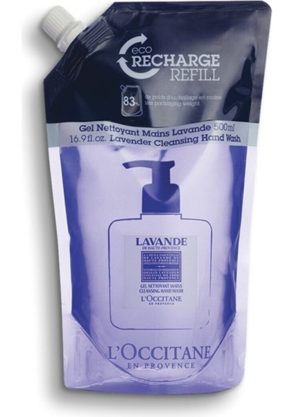 Lavanta El Temizleyici Ekolojik & Ekonomik Yedek - Lavender Hand Wash 500 ml