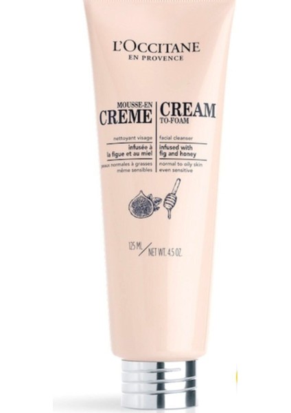 L'occıtane Infusions Cream To-Foam Facial Cleanser - Infusions Köpüren Temizleyici Krem 125 ml