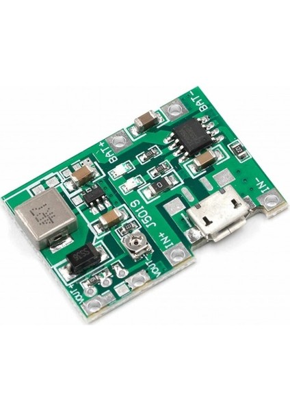 Roba TP4056 18650 Lityum Pil Şarj Micro USB Ayarlı Voltaj Yükseltici 3-7V To 27V Boost Step Up Lion Akü