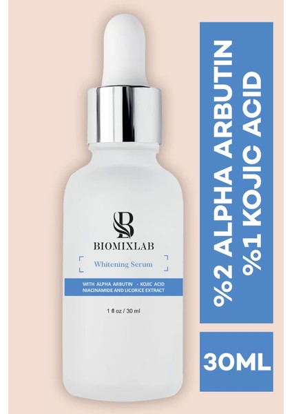 Cilt Lekelerini ye & Cilt Tonu Eşitlemeye Alpha Arbutin Serum 30ML