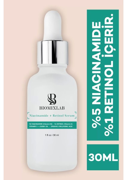Siyah Nokta ve Niacinamide + Retinol Serum 30ML