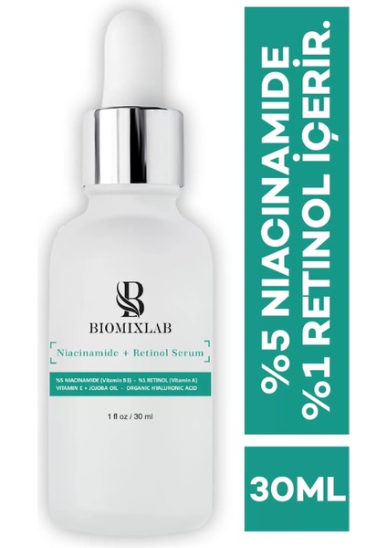 Siyah Nokta ve Niacinamide + Retinol Serum 30ML