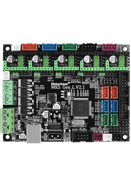 Roba Makerbase Mks Gen L V2.1 3D Yazıcı Kontrol Kartı Lazer Cnc 5x Step Motor Sürücü Ramps A4988 DRV8825