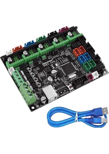 Roba Makerbase Mks Gen L V2.1 3D Yazıcı Kontrol Kartı Lazer Cnc 5x Step Motor Sürücü Ramps A4988 DRV8825