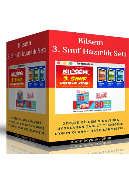 Enine Boyuna Eğitim Bilsem 3. Sınıf Hazırlık Seti (1 Hazırlık Kitabı )