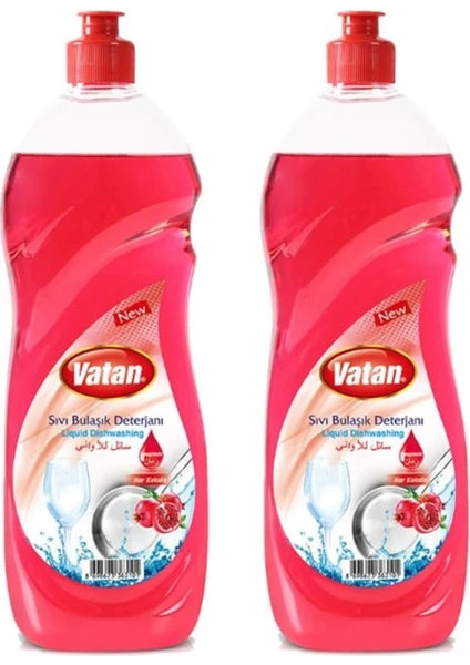 Sıvı Bulaşık Deterjanı Nar Kokulu 2 x 750 ml