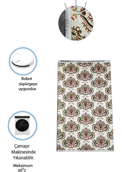 Home Kesme Yolluk (0R167(01)) Yumuşak Tuşeli Pamuk Taban Robot Süpürgeye Uygun modelleri