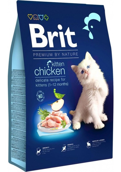 Brit Care Brit Premium By Nature Tavuklu Yavru Kedi Maması 8 kg