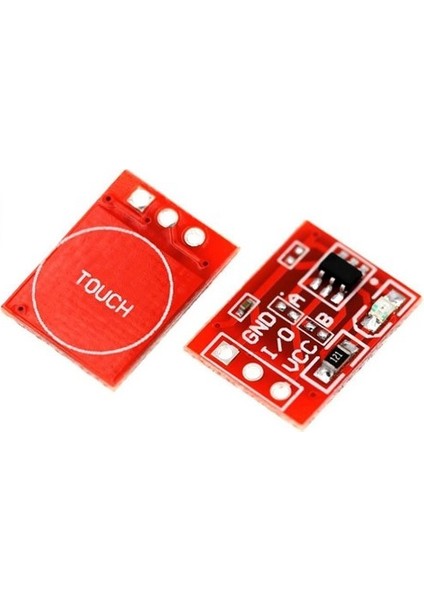 Roba TTP223B Kırmızı Dokunmatik Sensör Modülü Touch Kapasitif 1 Kanal Buton Dokunma Algılayıcı Sensör