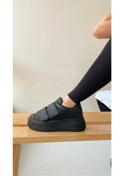 Kadın Chloe Yüksek Tabanlı Cırtlı Sneaker Spor Ayakkabı CHLO-6901 modelleri