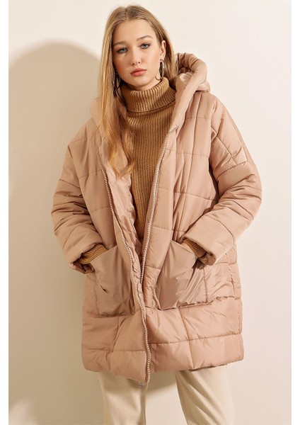 5130 Salaş Şişme Mont - Vizon fiyatları