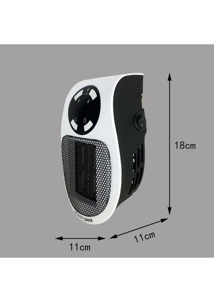 Mini Isıtıcı Kumandalı Mini Fanlı Isıtıcı Priz Tipi Pratik Isıtıcı Kumandalı Portable Heater