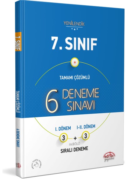 7. Sınıf 6 (3-3) Deneme Sınavı Tamamı Çözümlü