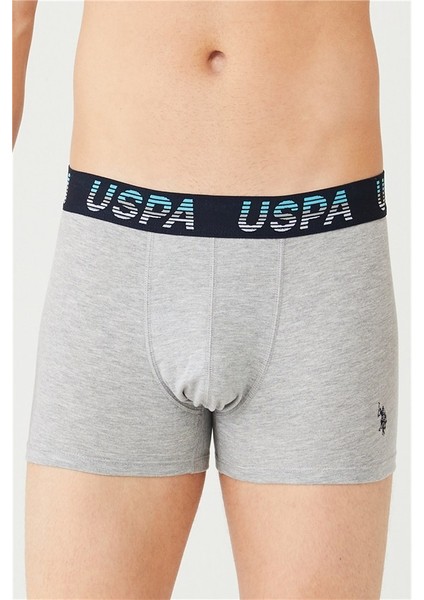 Uspa Yazılı Likralı 3'lü Erkek Boxer