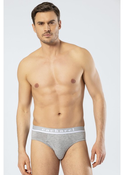Yazılı Pamuklu Erkek Slip