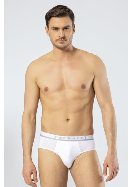 Yazılı Erkek Slip %95 Pamuk %5 Likralı