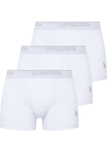 3'lü Paket Kemeri Marka Baskılı Arma Nakışlı Pamuklu Likralı Erkek Boxer modelleri
