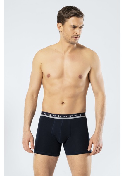 Kemeri Cacharel Yazılı Erkek Boxer, %95 Pamuk %5 Likralı Erkek Boxer