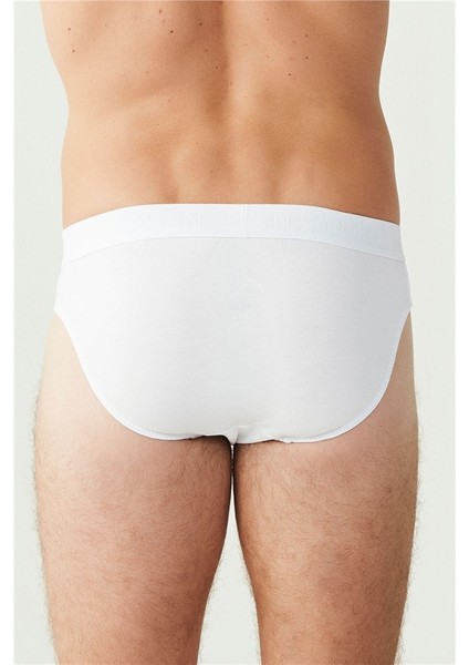 Pamuklu Erkek Siyah Melanj 3'lü Slip Külot modelleri