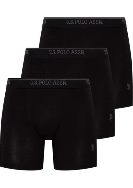 U.S. Polo Assn. 3'lü Uzun Paça Erkek Boxer