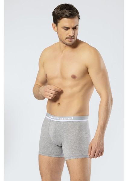 Kemeri Cacharel Yazılı Erkek Boxer, %95 Pamuk %5 Likralı Erkek Boxer