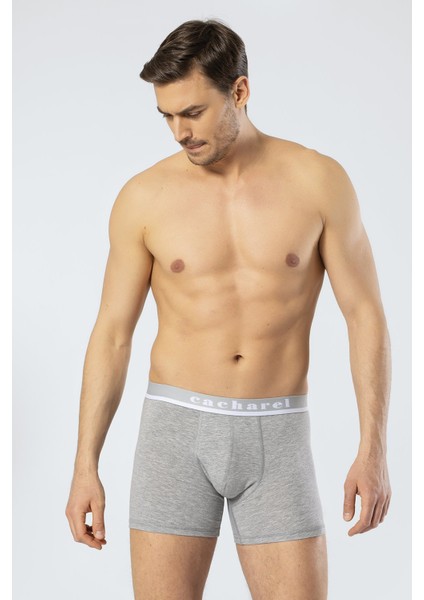 Kemeri Cacharel Yazılı Erkek Boxer, %95 Pamuk %5 Likralı Erkek Boxer
