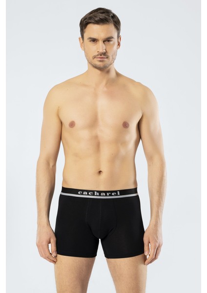 Kemeri Cacharel Yazılı Erkek Boxer, %95 Pamuk %5 Likralı Erkek Boxer