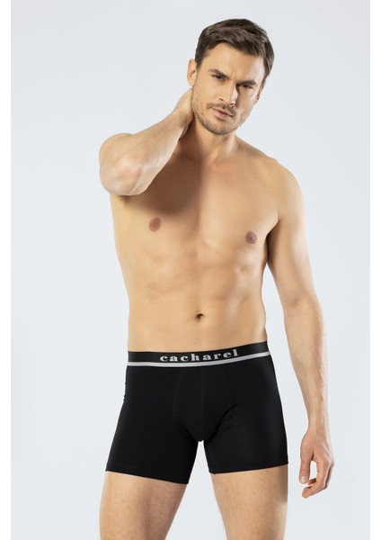 Kemeri Cacharel Yazılı Erkek Boxer, %95 Pamuk %5 Likralı Erkek Boxer