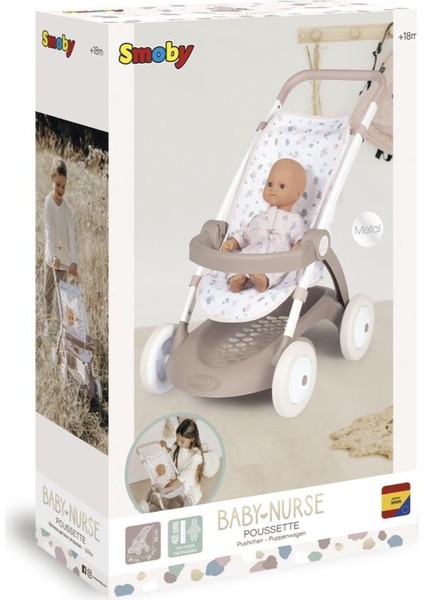 Baby Nurse Chulli Pop Bebek Arabası Oyuncağı Leylak-Gri 254018 fırsatları