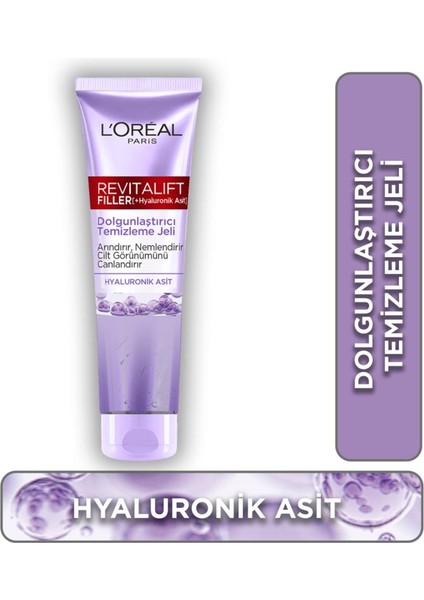 L'Oréal Paris Revitalift Dolgunlaştırıcı Temizleme Jeli 150Ml - Hyaluronik Asit