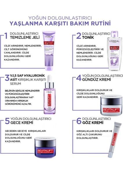 L'Oréal Paris Revitalift Dolgunlaştırıcı Temizleme Jeli 150Ml - Hyaluronik Asit