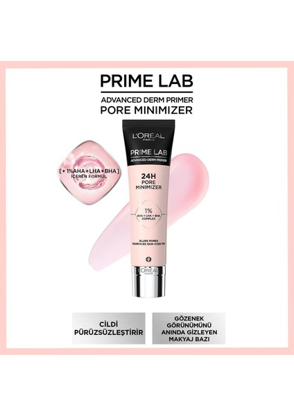 L'Oréal Paris Prime Lab Pore Minimizer Gözenek Küçültücü Aha Ve Bha Içeren Primer