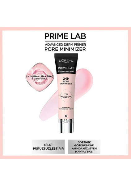 L'Oréal Paris Prime Lab Pore Minimizer Gözenek Küçültücü Aha Ve Bha Içeren Primer