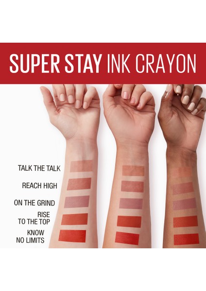 Super Stay Ink Crayon Kalem Mat Ruj- Spiced Up - 115 Know No Limits fırsatları