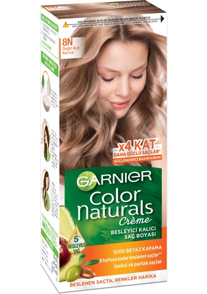 Color Naturals 8n Doğal Açık Kumral