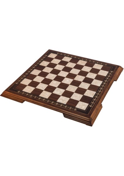 Flat Ayaklı Ceviz Satranç Takımı | Metal Figürlü fiyatları