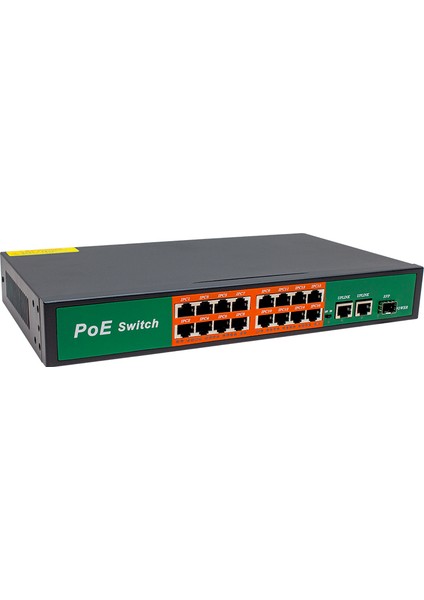 Powermaster 300W 10/100/1000 Mbps 16+3+Sfp Poe Ethernet Gıgabıt Swıtch