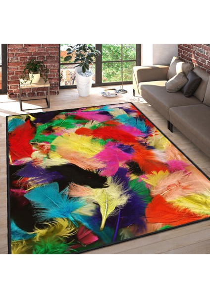 Dekoratif Pamuklu Dokuma Taban Modern Yıkanabilir Leke Tutmaz Ince Makine Dokuması Halı,kilim