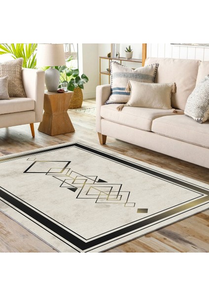 Dekoratif Pamuklu Dokuma Taban Modern Yıkanabilir Leke Tutmaz Ince Makine Dokuması Halı,kilim